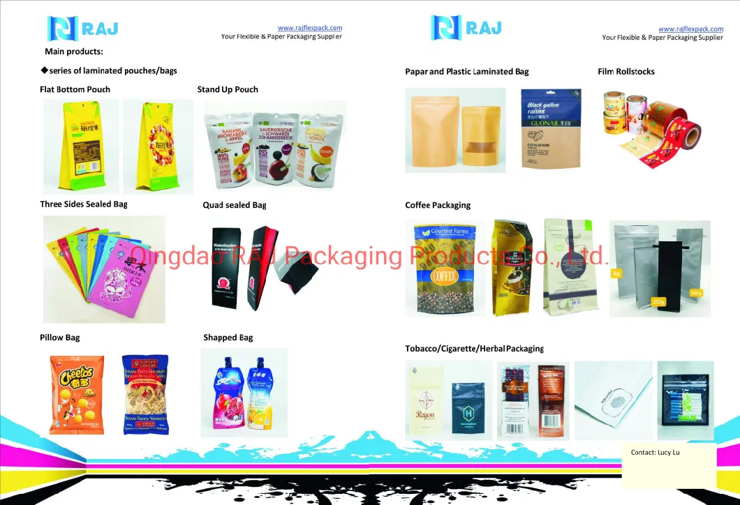 Food Kraft Paper Plastic Poly Packaging Stand up Shopping Mylar Zip Lock Ziplock Zipper Gift Rice Packing Vacuum Coffee Tea Mylar Bread Spout Retort Pouch Bag